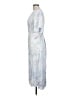 Vince. 100% Polyester Tie-dye Blue Casual Dress Size L - photo 5