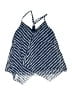 Beach House Chevron-herringbone Blue Swimsuit Top Size 8 - photo 1