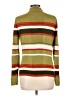 Rena Rowan Stripes Green Turtleneck Sweater Size L - photo 2