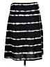 Faded Glory Stripes Black Casual Skirt Size L - photo 1