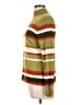 Rena Rowan Stripes Green Turtleneck Sweater Size L - photo 5