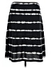 Faded Glory Stripes Black Casual Skirt Size L - photo 2