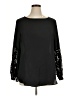 Apt. 9 100% Polyester Black Long Sleeve Blouse Size XL - photo 1