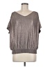 Unbranded Metallic Silver Short Sleeve T-Shirt Size M - photo 1