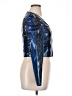 Azalea Wang Metallic Blue Jacket Size XL - photo 4