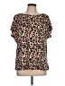 Merokeety Animal Print Brown Short Sleeve T-Shirt Size L - photo 1