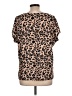 Merokeety Animal Print Brown Short Sleeve T-Shirt Size L - photo 2