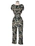 Unbranded Floral Black Green Jumpsuit Size Sm - Med - photo 2
