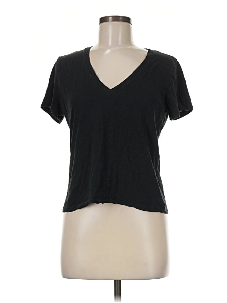 Pre-owned Madewell Short Sleeve T-shirt In Black