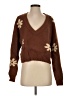 LA Hearts Floral Brown Pullover Sweater Size S - photo 1