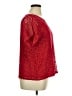 Ruby Rd. Red Short Sleeve Blouse Size XL (estimated) - photo 4
