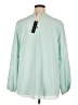 Investments 100% Polyester Green Long Sleeve Blouse Size 1X - photo 2