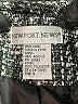Newport News 100% Polyester Tweed Gray Blazer Size 8 - photo 6