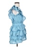 LoveShackFancy 100% Cotton Polka Dots Blue Cocktail Dress Size XS - photo 4