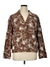 Susan Graver 100% Cotton Paisley Brown Blazer Size XL - photo 1