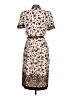 Schrader Separates 100% Polyester Print Ivory Casual Dress Size 10 Petite - photo 2