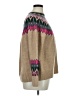 CeCe Chevron-herringbone Tan Pullover Sweater Size XL - photo 4