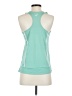 Asics 100% Polyester Teal Active Tank Size S - photo 2