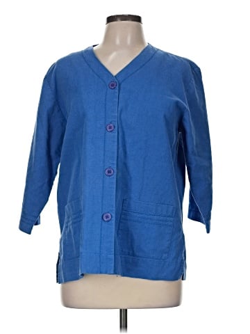 Kensington Lane 3/4 Sleeve Button-Down Shirt (view 1)