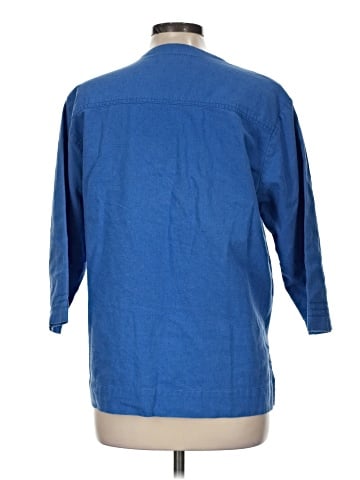 Kensington Lane 3/4 Sleeve Button-Down Shirt (view 2)