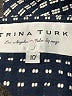 Trina Turk 100% Cotton Houndstooth Blue Blazer Size 10 - photo 7