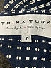 Trina Turk 100% Cotton Houndstooth Blue Blazer Size 10 - photo 8