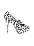 Mossimo Animal Print White Heels Size 9 - photo 1
