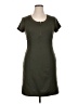 Spense Solid Green Casual Dress Size 14 - photo 1