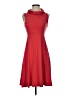 Fig Solid Red Casual Dress Size S - photo 1