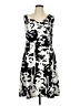 Peter Nygard Graphic Black Casual Dress Size L (estimated) - photo 1