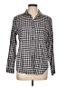 Grayson 100% Cotton Checkered-gingham Ivory Long Sleeve Button-Down Shirt Size Med (3) - photo 1