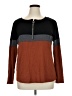Assorted Brands Color Block Brown Long Sleeve Top Size XL - photo 1