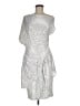 Grace Karin Metallic Solid Silver Cocktail Dress Size M - photo 1