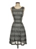 Sugar Lips 100% Polyester Tweed Gray Casual Dress Size S (estimated) - photo 1