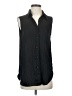Jones & Co 100% Polyester Black Sleeveless Blouse Size S - photo 1