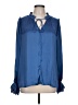 Pookie & Sebastian 100% Polyester Blue Long Sleeve Blouse Size L - photo 1