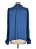 Pookie & Sebastian 100% Polyester Blue Long Sleeve Blouse Size L - photo 2