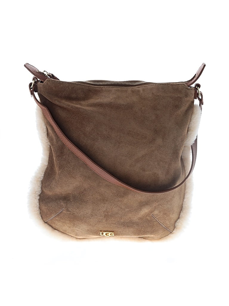 Pre-owned Ugg Leather Shoulder Bag In Brown