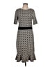 Leota Print Gray Casual Dress Size L - photo 1