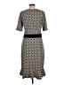 Leota Print Gray Casual Dress Size L - photo 2