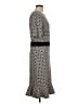 Leota Print Gray Casual Dress Size L - photo 4