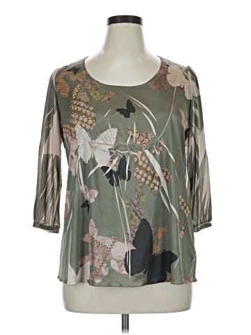 B.l.e.u. 3/4 Sleeve Blouse (view 1)