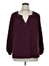 Spense Burgundy 3/4 Sleeve Blouse Size 1X - photo 1