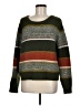 Skies Are Blue Color Block Green Pullover Sweater Size M - photo 1