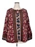 Westport Burgundy Long Sleeve Blouse Size 2X - photo 1