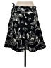 Merona 100% Polyester Print Black Casual Skirt Size 2 - photo 2
