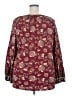 Westport Burgundy Long Sleeve Blouse Size 2X - photo 2
