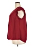 Daniel Rainn 100% Polyester Burgundy Short Sleeve Blouse Size 2X - photo 5