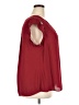 Daniel Rainn 100% Polyester Burgundy Short Sleeve Blouse Size 2X - photo 4