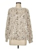 Gibson Latimer 100% Polyester Silver Long Sleeve Top Size M - photo 1